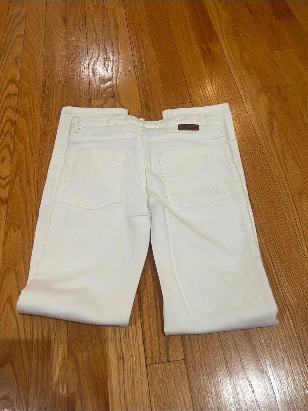 Bonpoint Kids White Slim Fit Jeans